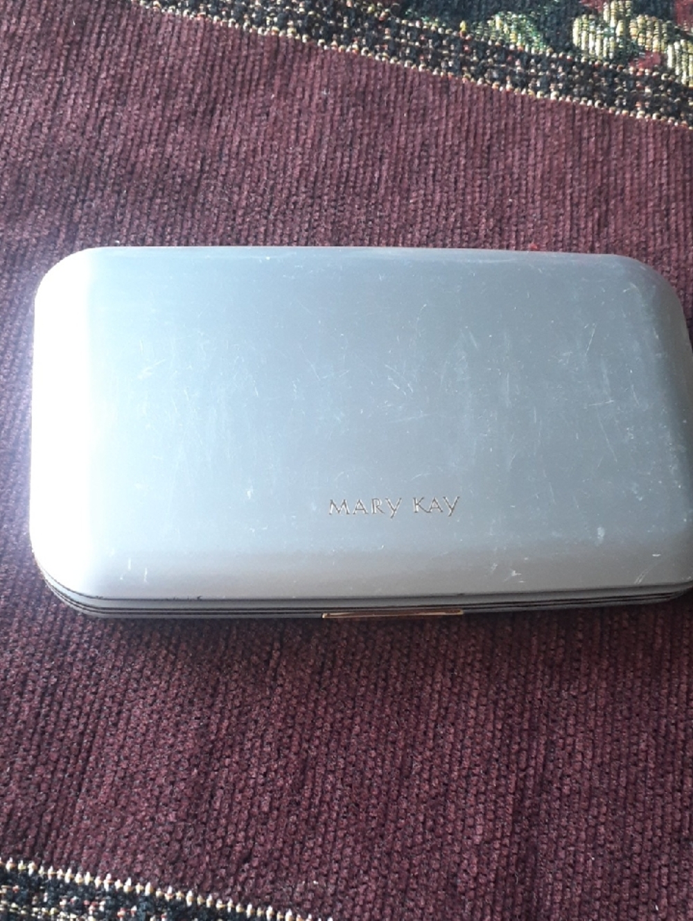 Mary Kay Silver Makeup Compact Case